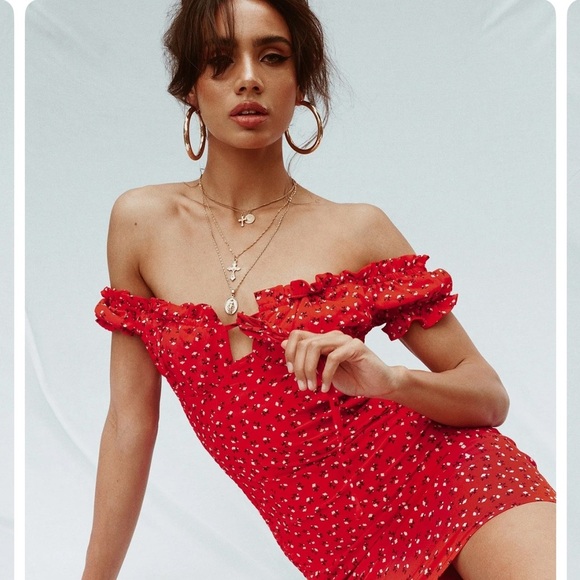 Princess Polly Dresses & Skirts - Princess Polly Gracie Red Mini Dress